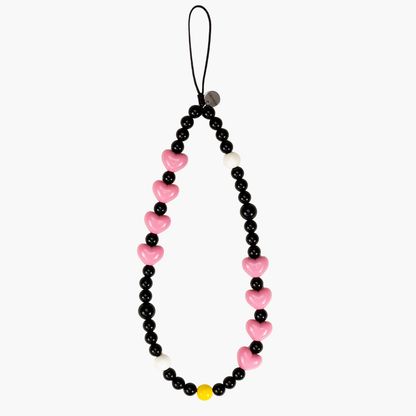Pink Heart Phone Charm